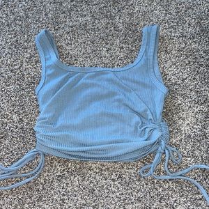 K-coast blue cropped tank top